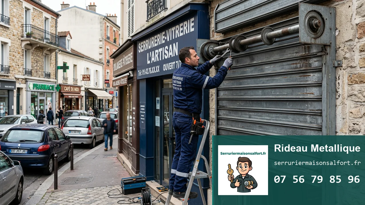 Rideau métallique en panne à Maisons-Alfort : causes, dépannage et prix